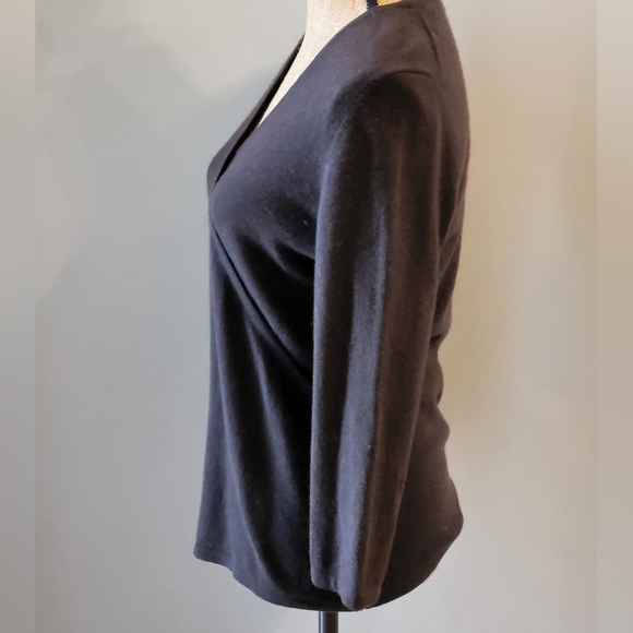 Daniel Bishop small chocolate brown cashmere pullover sweater - Picture 4 of 6